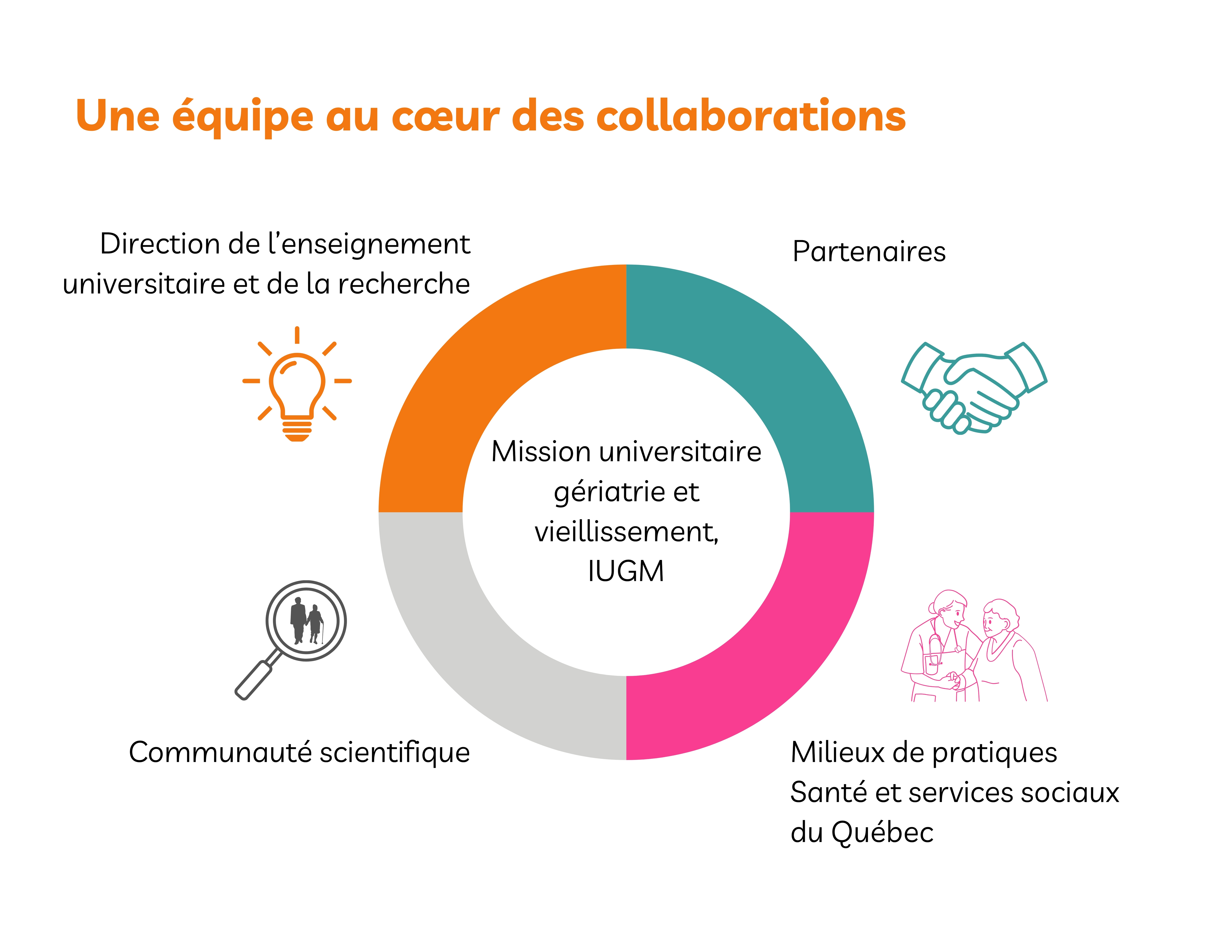 roue des collaboration - mission universitaire gériatrie et vieillissement